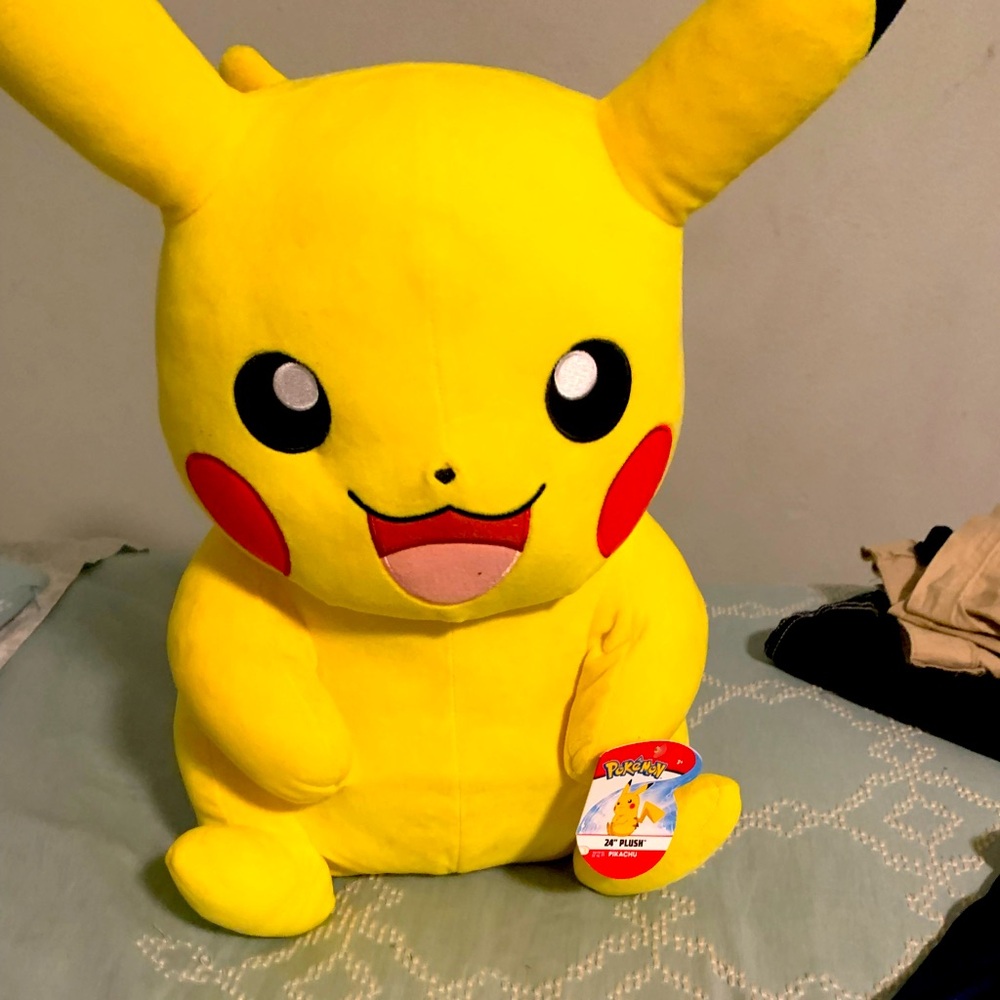 LARGE Pikachu stuffed character. Ready to make your child a Pokémon happy!